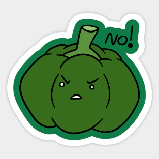 No Green Bell Pepper Sticker